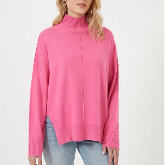 French Connection Oversize Babysoft River Knits High Neck Jumper Ton Sweater - Picture 14 of 17